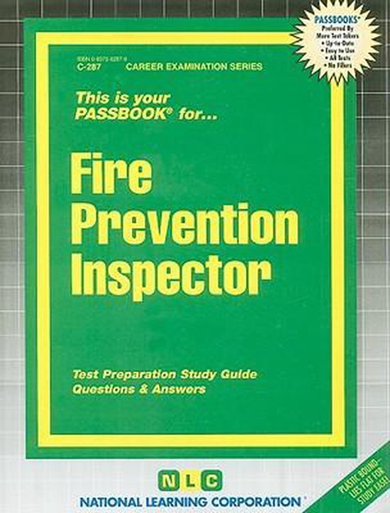 Fire Prevention Inspector, National Learning Corporation