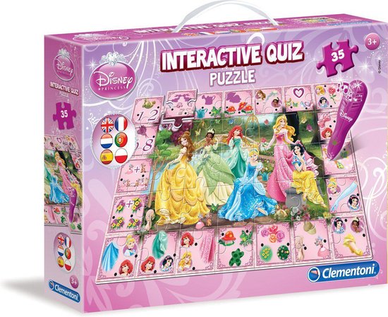 Afbeelding van het spel Clementoni Interactieve Quiz Puzzel - Prinsessen