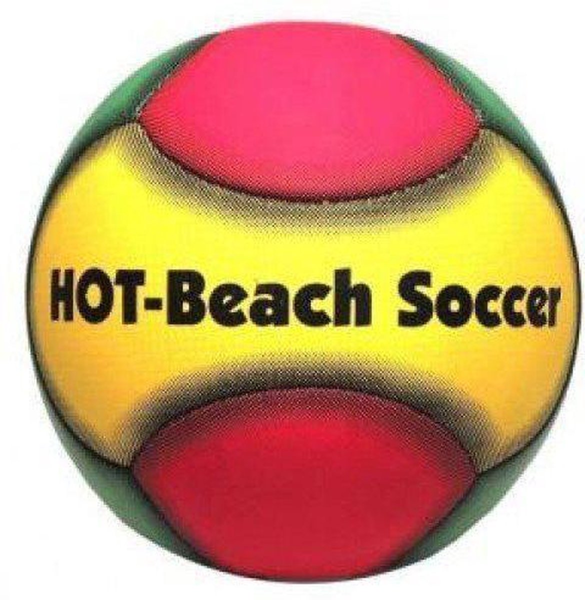 Hot sports Strand voetbal beach groen oranje geel maat 5