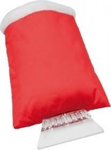 Ijskrabber met handschoen - Rood