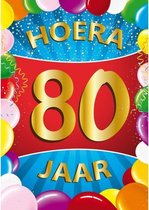 80 jaar mega deurposter