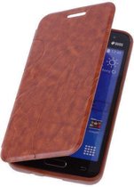 Bestcases Bruin Samsung Galaxy V TPU Book Case Flip Cover Motief