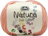 DMC Natura Just Cotton N82 Lobelia. PAK MET 10 BOLLEN a 50 GRAM. KL.NUM. 34.