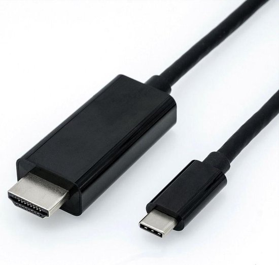 Veranderlijk gras spiraal Roline USB-C naar HDMI kabel met DP Alt Mode - 4K 60 Hz - 2 meter | bol.com