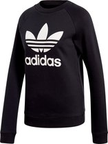 adidas Trefoil Crew Sporttrui - Maat 34  - Vrouwen - zwart/wit