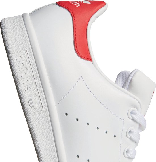 adidas Stan Smith Sneakers - Maat 37 1/3 - Mannen - wit/rood | bol.com