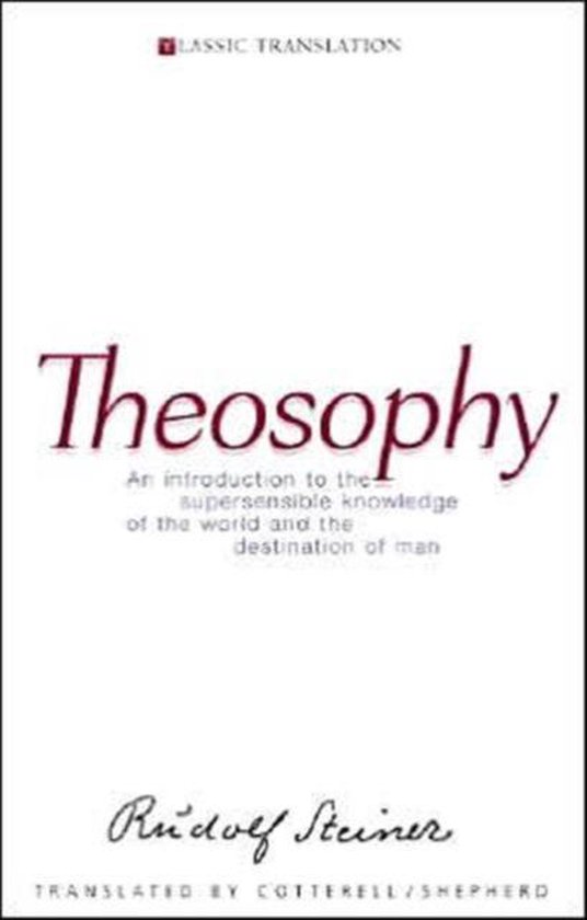 Couverture du livre 'Theosophy' par Rudolf Steiner, une introduction à la connaissance suprasensible.