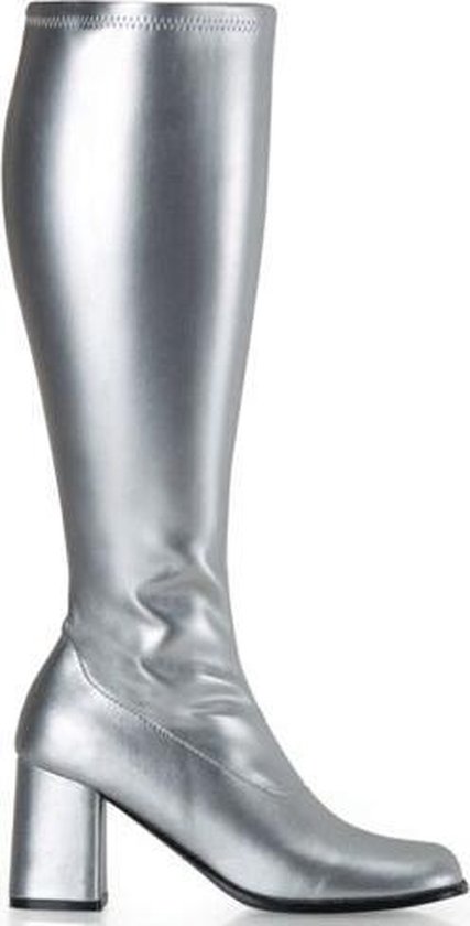 Glimmende zilveren laarzen dames 37 | bol.com