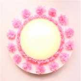 Funnylight Design Coole kids plafonniere bloesem  roze organza bloemen voor de baby kinder en tiener slaap kamer