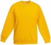Gele katoenmix sweater voor jongens 5-6 jaar (110/116)