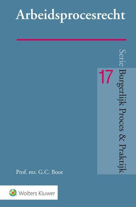 Burgerlijk Proces & Praktijk 17 -   Arbeidsprocesrecht - cover