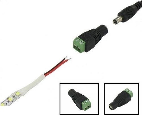 Overweldigend operatie lijn 2 Stuks - DC Female LED Strip connector 12-24V | bol.com