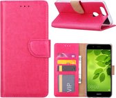 Xssive Hoesje Voor Huawei Nova 2 Plus Book Case - geschikt voor 3 pasjes - Pink