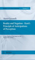 Studies in German Idealism 11 - Reality and Negation - Kant's Principle of Anticipations of Perception