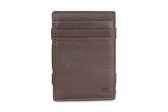 Garzini Magic Wallet Essenziale met Venster RFID Leder Nappa Edition Bruin