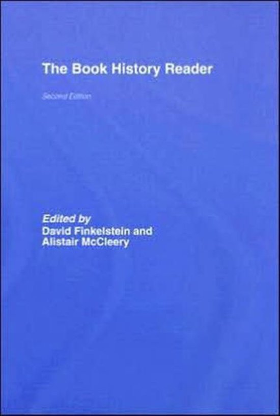 The Book History Reader 9780415359474 David Finkelstein Boeken