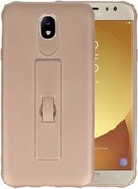 Carbon series hoesje Samsung Galaxy J7 2017 Goud