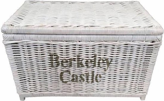 Instrueren Doorbraak Slang Grote Witte Rieten Mand XL - Berkeley Castle | bol.com