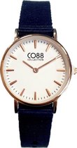 CO88 Collection 8CW-10042 - Horloge - nato band - donkerblauw - ø 26 mm