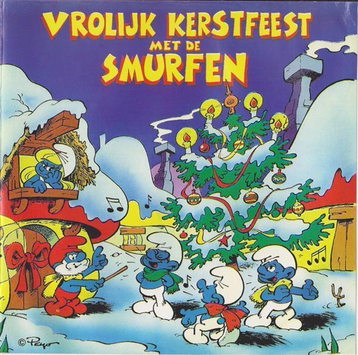 Vrolijk Kerstfeest Met De Smurfen