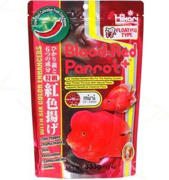 Foto: Hikari bloedrood parrot plus medium 333 gr