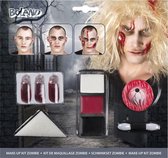 12 stuks: Make-up kit Zombie - make-up, 1 spons, 1 penseel, 1 latex wond en 3 nepbloedcapsules