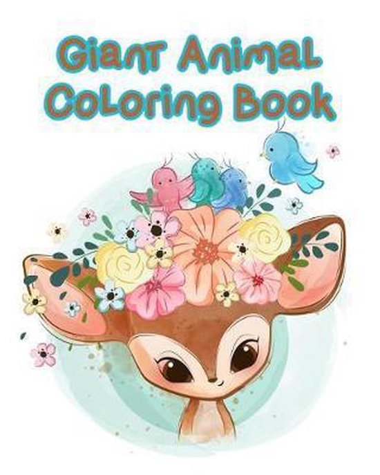 Giant Animal Coloring Book - cover