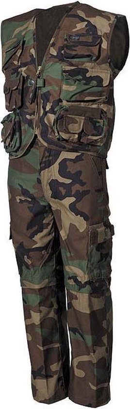 Kinder Camouflage Army Leger broek en vest 134/140 | bol.com