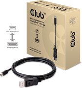 Club3D Mini Displayport 1.4 naar Displayport 1.4 Kabel 2Meter 8K60Hz Bi-Directioneel
