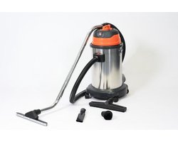Stof en waterzuiger 1200 watt 30 liter  - RVS