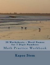 30 Worksheets - Word Names for 7 Digit Numbers