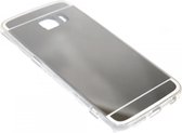 Spiegel hoesje zilver Geschikt voor Samsung Galaxy S6 Edge