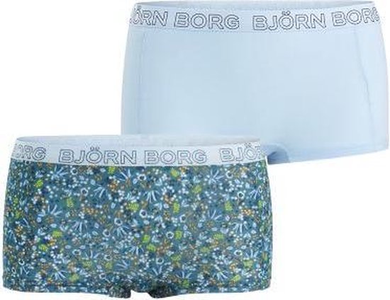 Björn Borg NY flower Dames boxershort - 2pack - wit/bloemen/multi - maat M  | bol.com