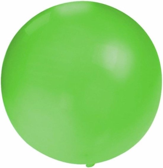 hoek Op de kop van ik ontbijt Grote ballon 60 cm groen | bol.com
