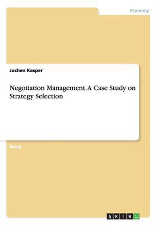 negotiation case study between two companies