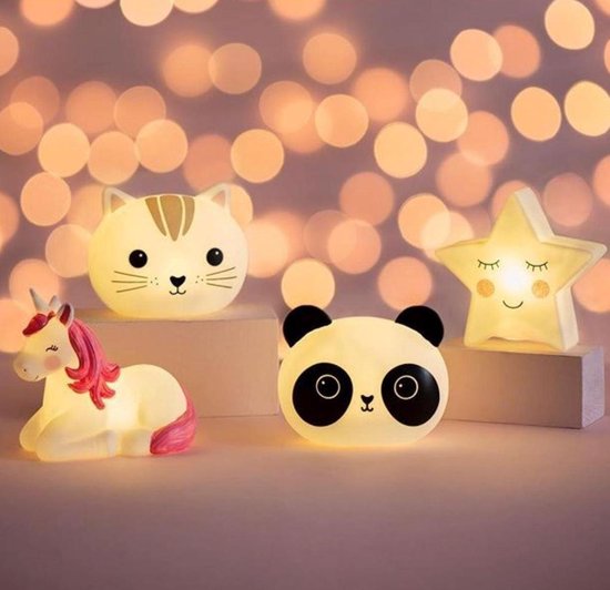 Sass & Belle | Nachtlampje Aiko panda Kawaii Friends met timer