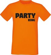 Oranje shirt Koningsdag | Party King | Maat L