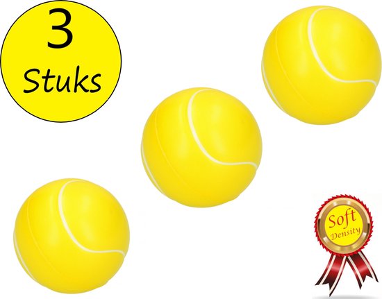 Excursie atleet verdiepen Stressbal Soft Density 3 Stuks – Sensomotorische Stimulatie – Anti Stress –  Tennisbal | bol.com