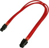 Nanoxia 900300019 tussenstuk voor kabels 4-pin P4 Rood