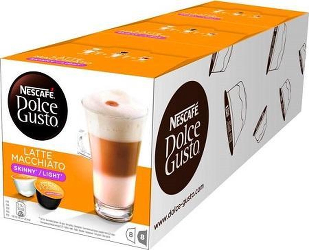 Dolce Gusto Nescafe Latte Macchiato Skinny Light - 3 x 16 stuks | bol.com