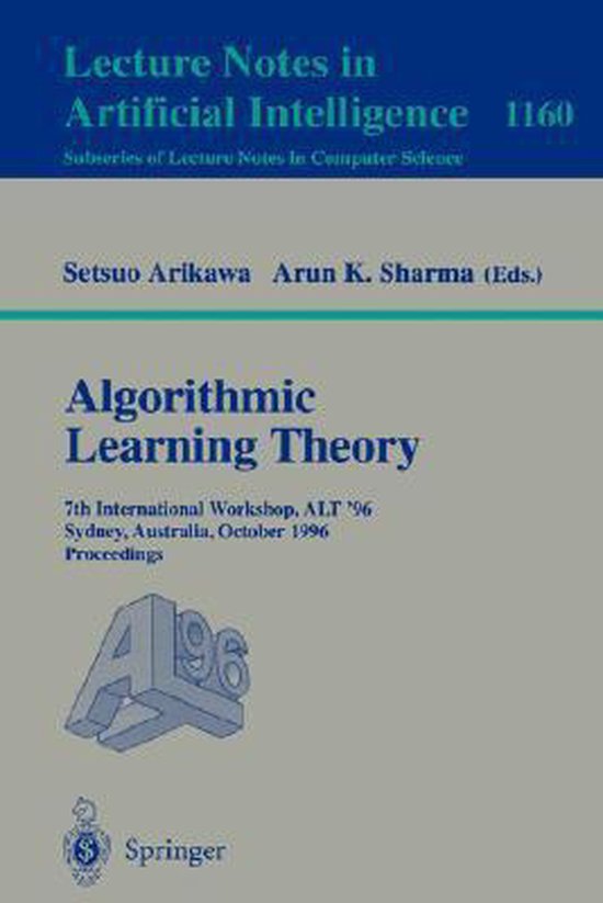 Algorithmic Learning Theory | 9783540585206 | Boeken | bol.com