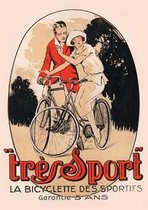 Carnet Ligne Affiche Tres Sport Bicyclette