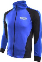 High Collar Full Zip Slim Fit Sweatshirt-blue
