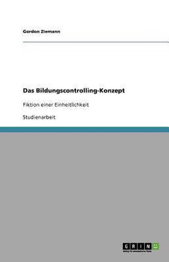 Das Bildungscontrolling-Konzept - cover