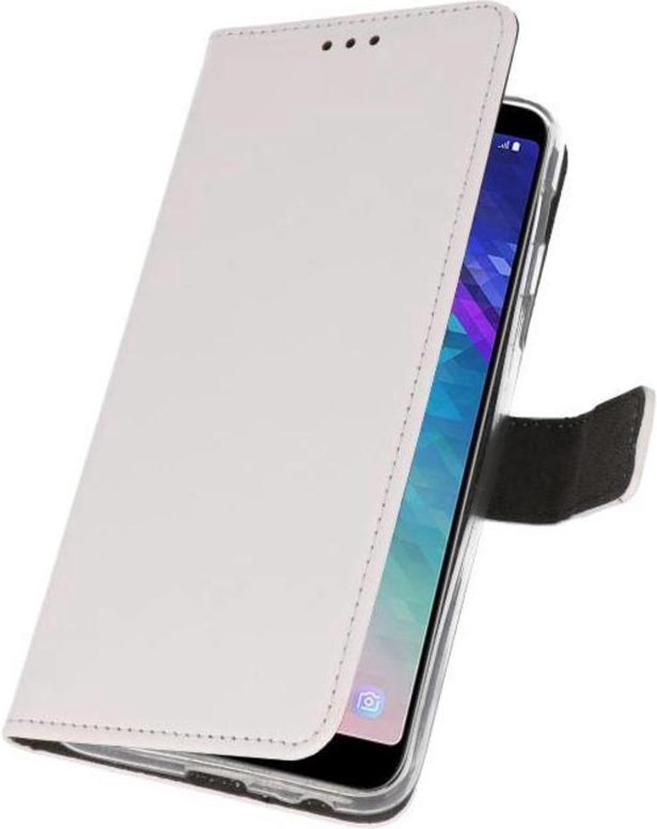 Bestcases Pasjeshouder Telefoonhoesje Samsung Galaxy A6 Plus (2018) - Wit