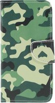 Book Case - Geschikt voor Samsung Galaxy A10 Hoesje - Camouflage