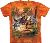 Dinosaurus kleding - T-shirt - Oranje - kids - maat 128