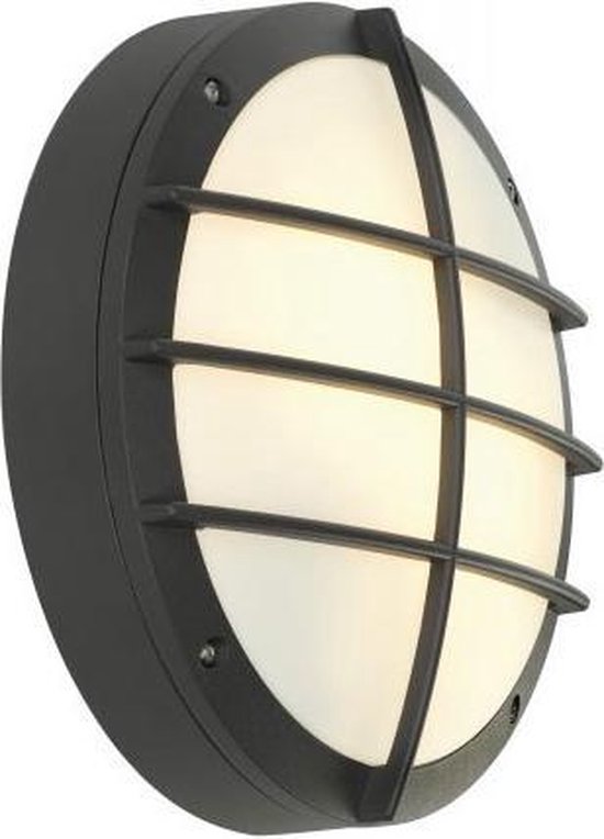 SLV BULAN GRID Wandleuchte, rund, anthrazit, E27, max. 2x25W - günstig SLV BULAN GRID Wandleuchte, rund, anthrazit, E27, max. 2x25W - günstig