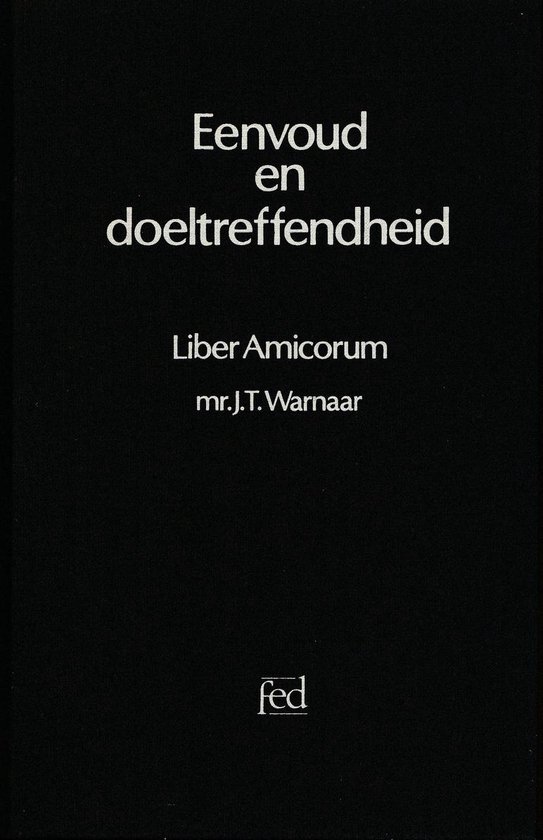 Eenvoud en doeltreffendheid - cover