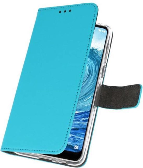 Bestcases Pasjeshouder Telefoonhoesje Nokia 5.1 Plus - Blauw